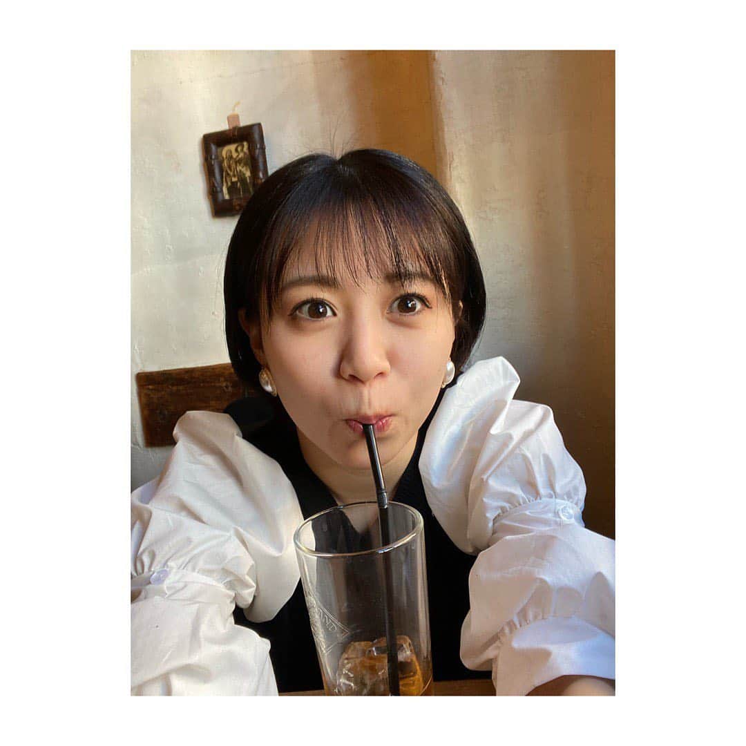 高木紗友希のインスタグラム：「ご飯中よく目が合ったから、たぶんあの子私のことが好き🦌 #うぬぼれ」