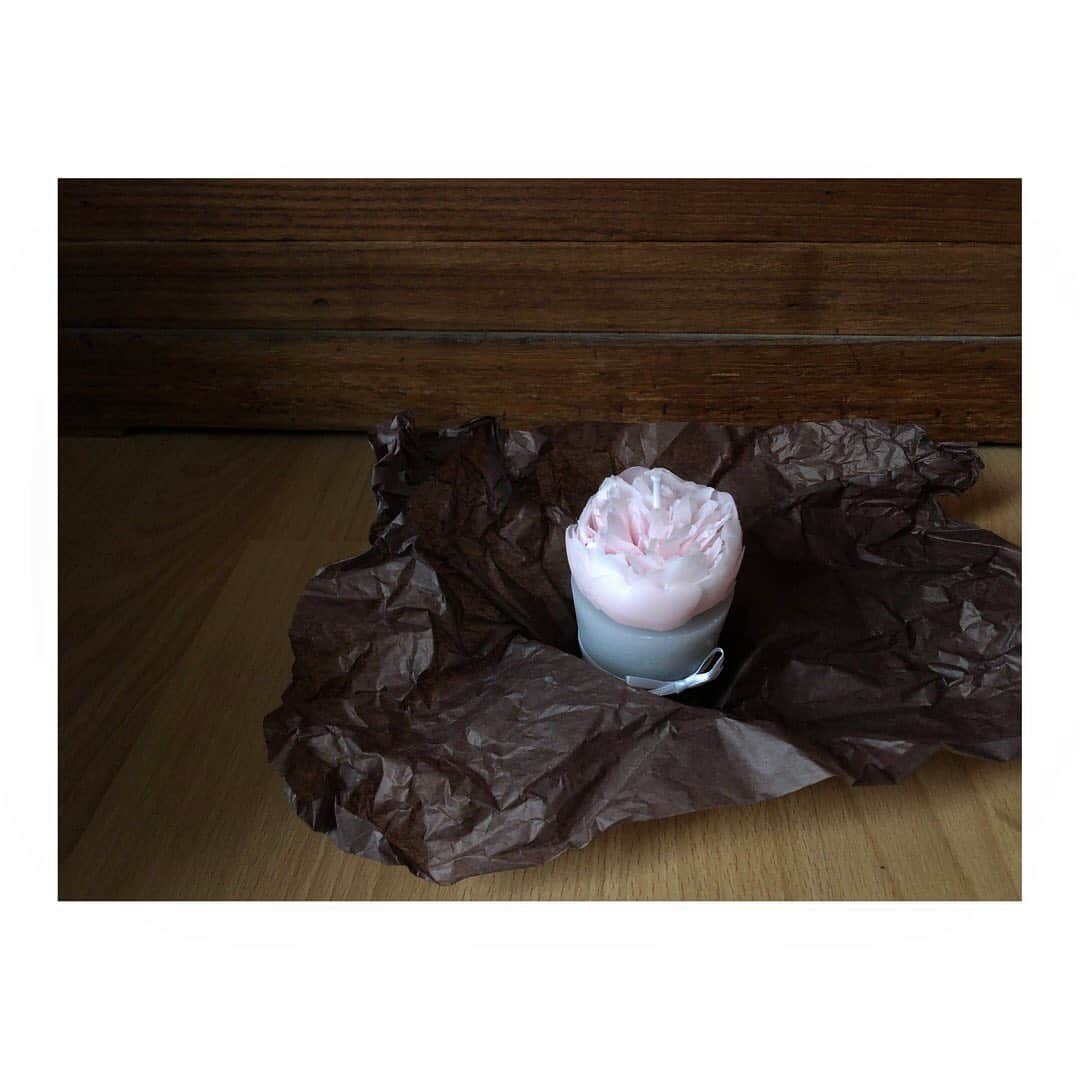 土井コマキのインスタグラム：「got peony candle & long sleep  Greens女子よ、ありがとう♡ #もったいなくてつかえない」