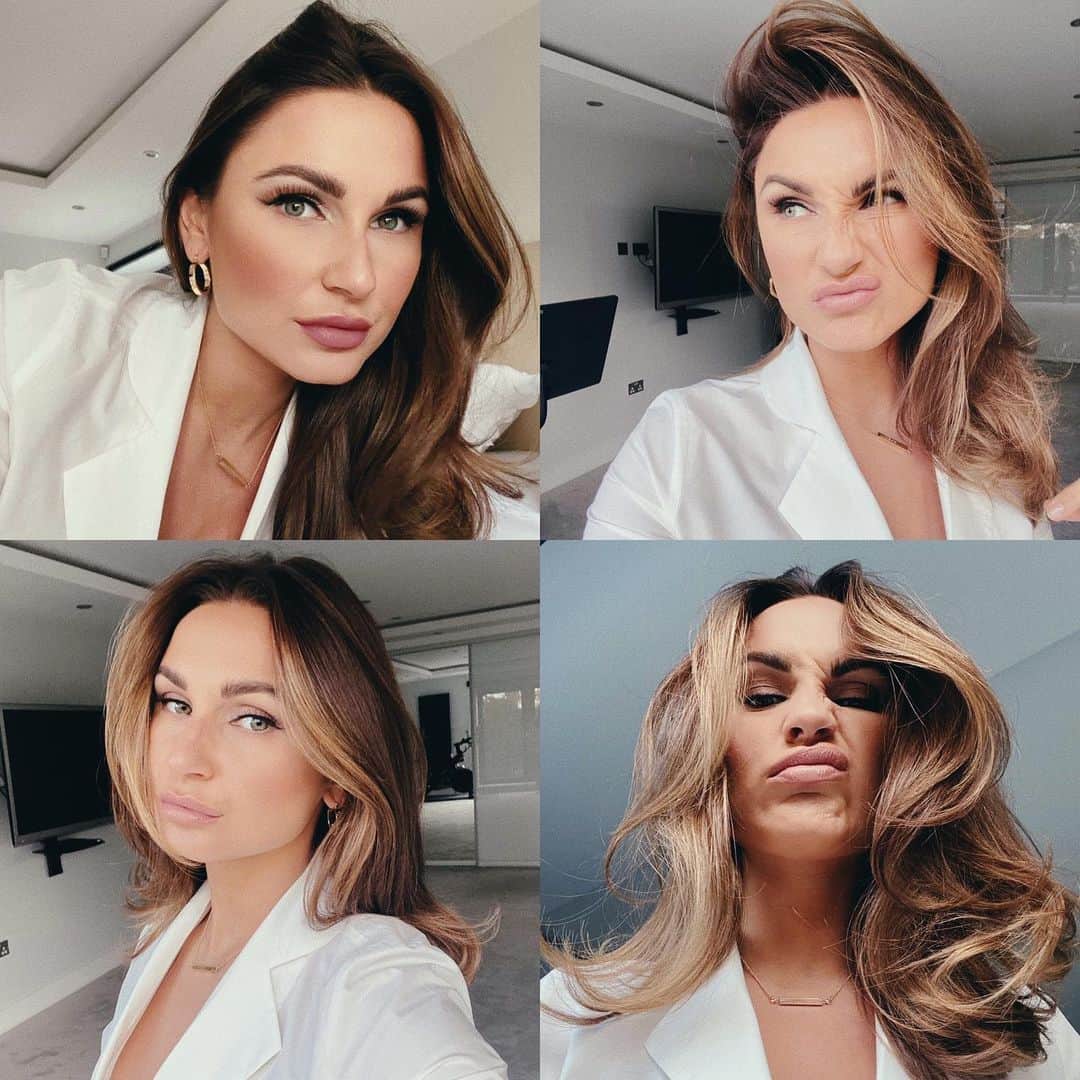サム・フェアーズのインスタグラム：「Shoot day 🎥📸 x4 selfies 😉 Mummy Diaries series 9 pending ☺️」