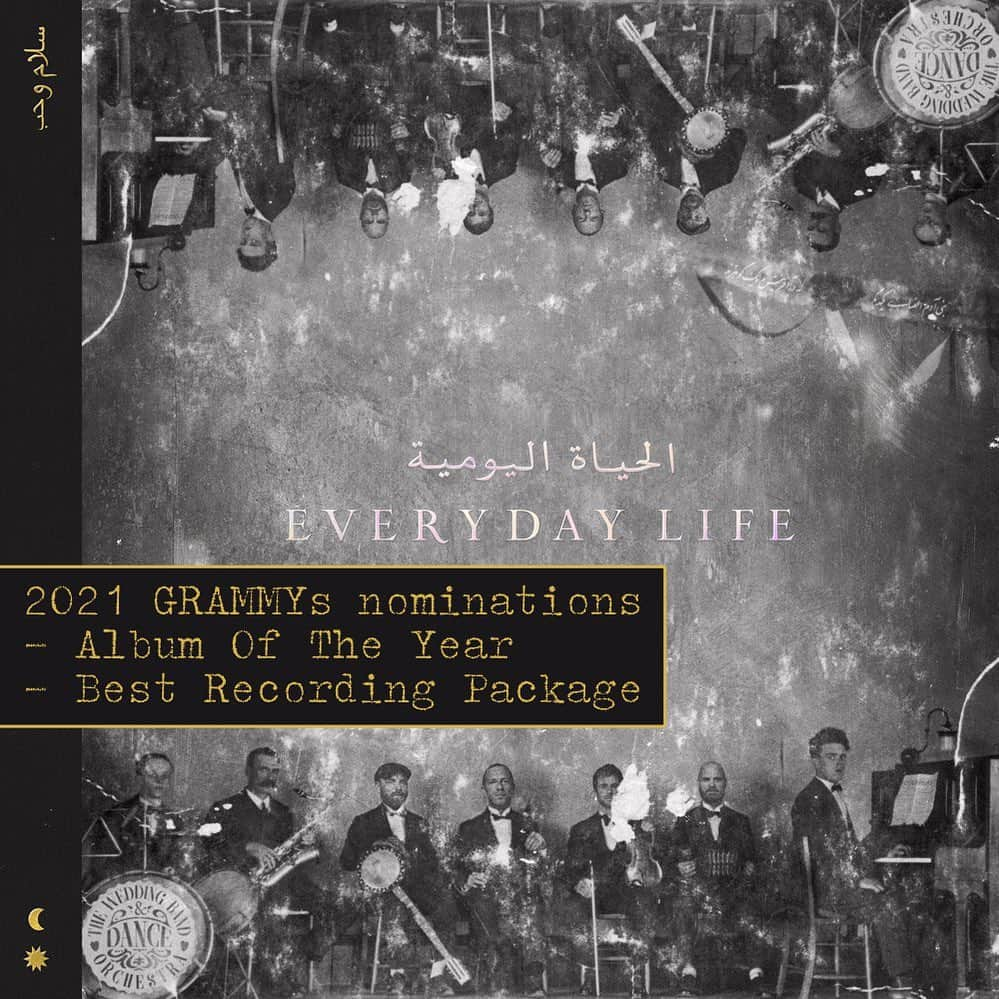 Coldplayさんのインスタグラム写真 - (ColdplayInstagram)「Thankyou @recordingacademy for the two 2021 #GRAMMYs nominations for Everyday Life.   – Album of the Year – Best Recording Package  🌙☀️」11月25日 4時55分 - coldplay