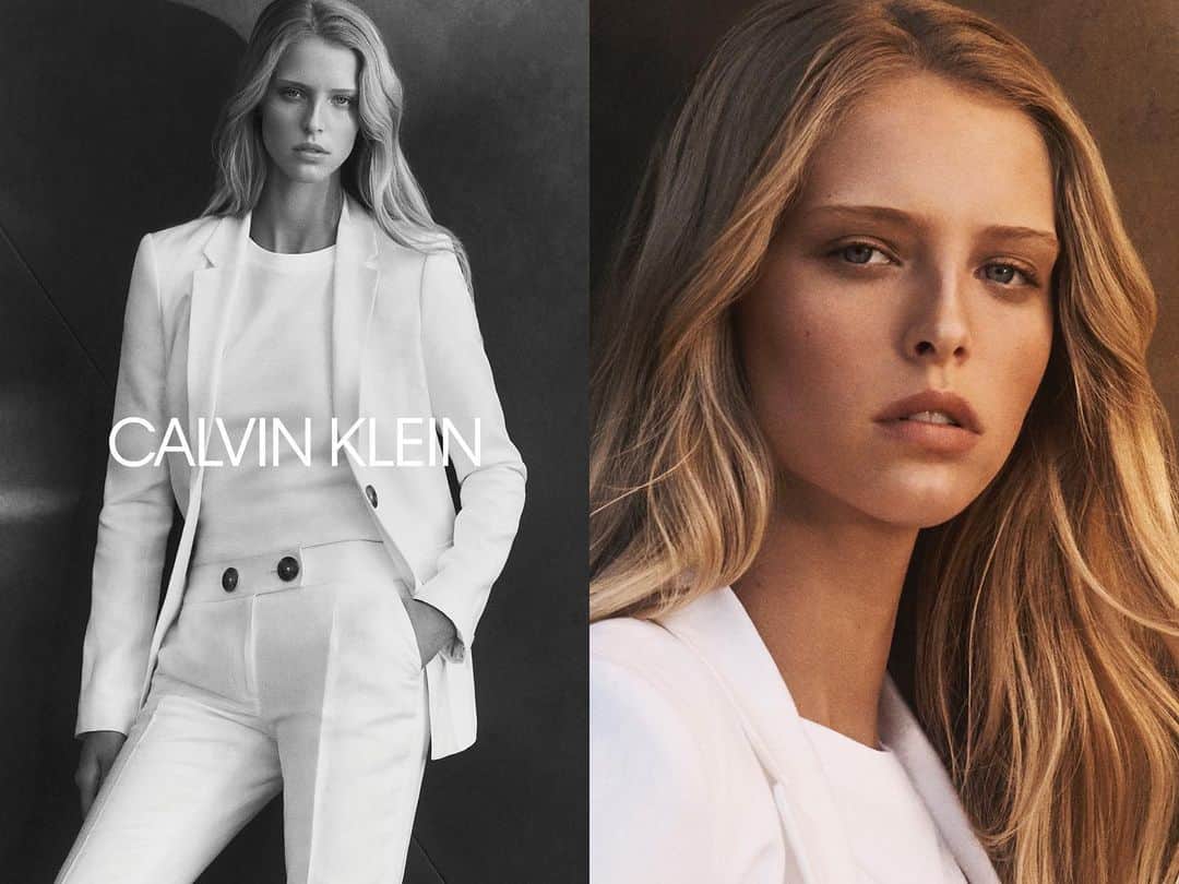 アビー・チャンピオンのインスタグラム：「@calvinklein by @lachlanbailey 🤍」