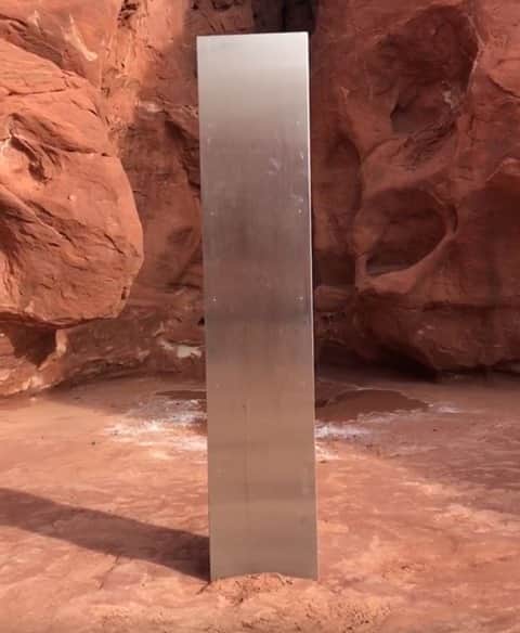 NBC Newsさんのインスタグラム写真 - (NBC NewsInstagram)「A mysterious metal monolith was discovered in Utah after public safety officers spotted the object while conducting a routine wildlife mission.⁠ ⁠ The object was found in a remote area of red rock — something that appeared to be right out of a scene from "2001: A Space Odyssey."⁠ ⁠ More at the link in our bio.⁠ ⁠ 📷 Utah Department of Public Safety」11月25日 5時32分 - nbcnews