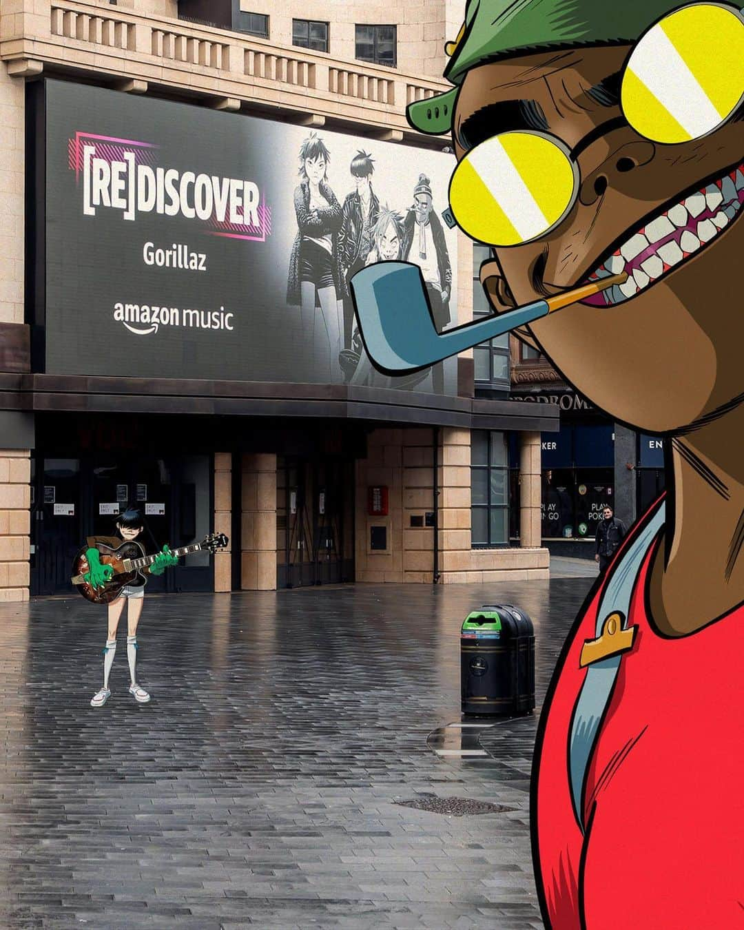 Gorillazさんのインスタグラム写真 - (GorillazInstagram)「Taking over London Town ✊ 👊 @amazonmusicuk」11月25日 6時46分 - gorillaz