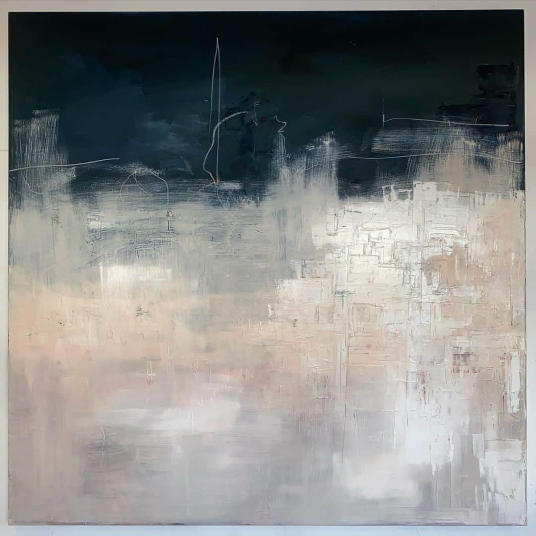 のインスタグラム：「Recurring  dream.   oil on canvas  November 2020 48 x 48’ inches」