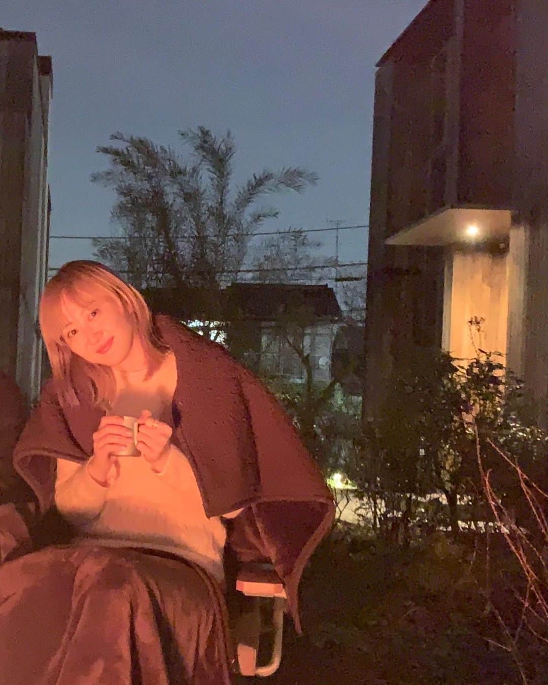 永瀬沙世のインスタグラム：「ロマンチックファイヤ〜🔥🌲」