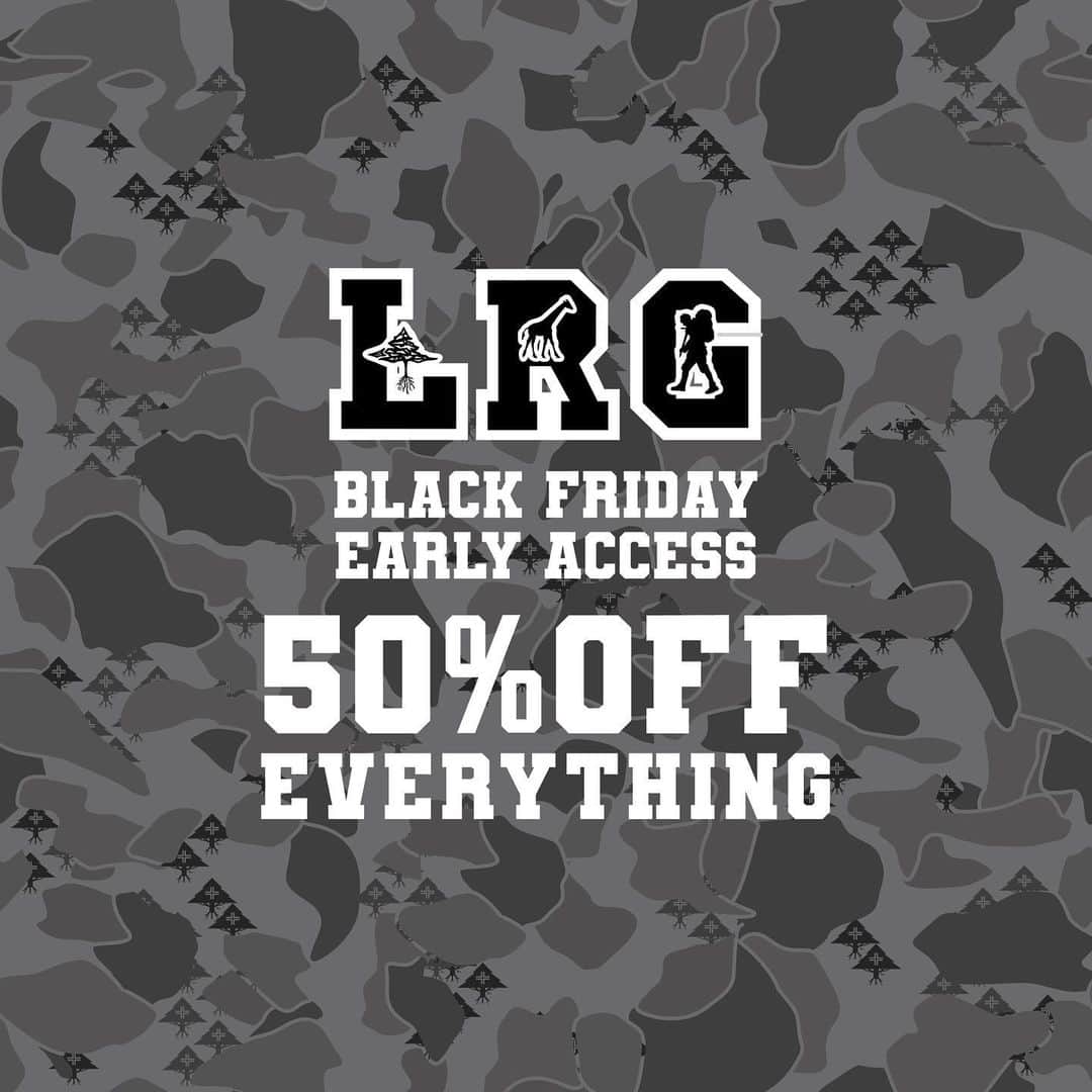 エルアールジーのインスタグラム：「🚨 EARLY ACCESS 🚨 50% OFF 🚨  Hit link in bio!!! Go.」