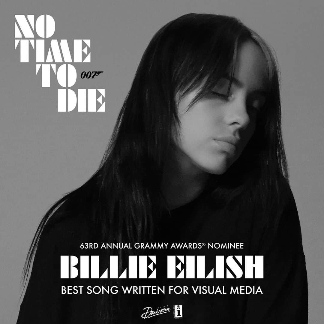 James Bond 007さんのインスタグラム写真 - (James Bond 007Instagram)「Congratulations to @billieeilish and @finneas on their #GRAMMYs nomination for Best Song Written For Visual Media for No Time To Die.」11月25日 9時05分 - 007
