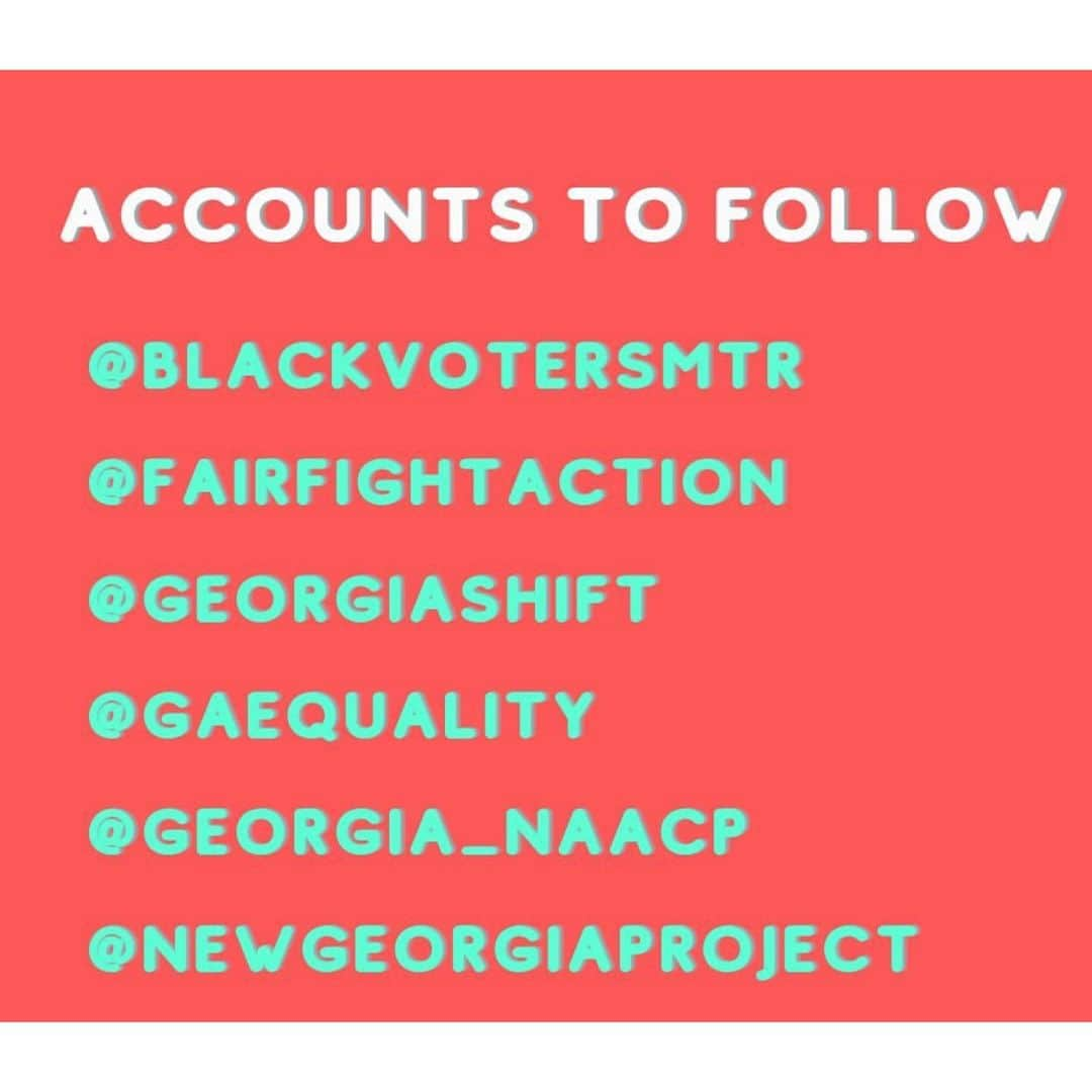 デブラ・メッシングさんのインスタグラム写真 - (デブラ・メッシングInstagram)「It’s going down in Georgia 🍑 ya’ll!!!! Here’s a breakdown of what’s happening, and how you can help!👉🏾  1️⃣ Make phone calls☎️. You can sign up through @votesaveamerica <https://www.instagram.com/votesaveamerica/> to call voters and encourage them to check their status, request a mail in ballot, and get their friends and fam to vote!!!! I signed up for the Wednesday & Saturday shift but they have TONS available.  2️⃣ Send texts📲. All Black people know SOMEONE in Georgia. Text them. Make sure they’re ready to vote and have all the info they need. Real talk...I’ve been blowing up my #textfam <https://www.instagram.com/explore/tags/textfam/> in GA.  3️⃣ Make a donation💰. I know times are tough right now so if you’re not able to donate financially there are soooo many other ways to help. BUT if you are able to spare a few $ head to GASenate.com your donation goes directly to @fairfightaction @jonossoff  @revwarnock   4️⃣ Follow👍🏾. these are incredible IG accounts (click to follow) you should be following and SHARING their information. You never know who might see it and take action. 🔊Let’s uplift these voices!!!!!  And if you DO live in Georgia…..  👉🏾ballotrequest.sos.ga.gov👈🏾  REPOST: @kerrywashington」11月25日 10時04分 - therealdebramessing