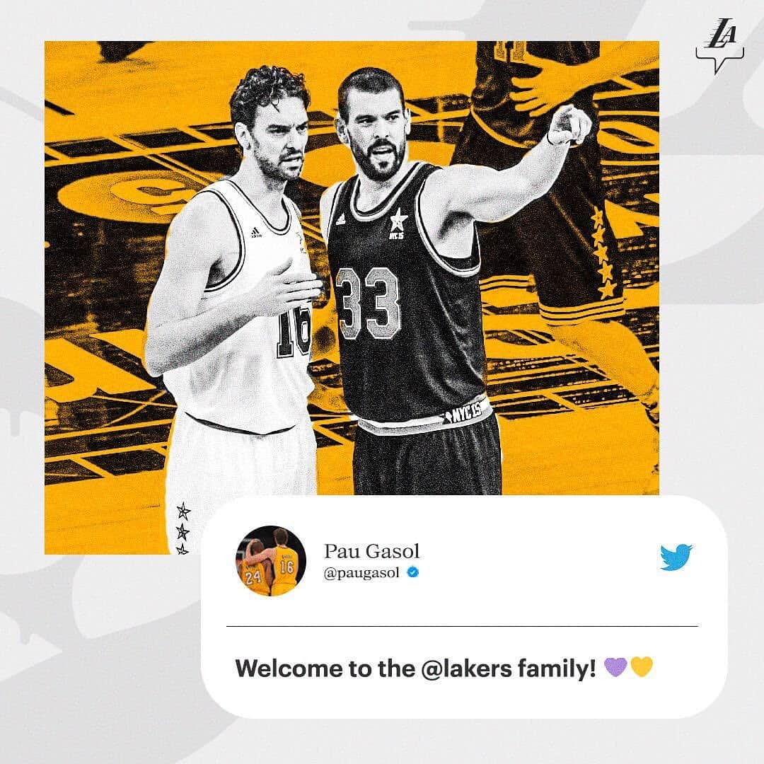 Los Angeles Lakersさんのインスタグラム写真 - (Los Angeles LakersInstagram)「It’s all about family 💜💛」11月25日 10時27分 - lakers