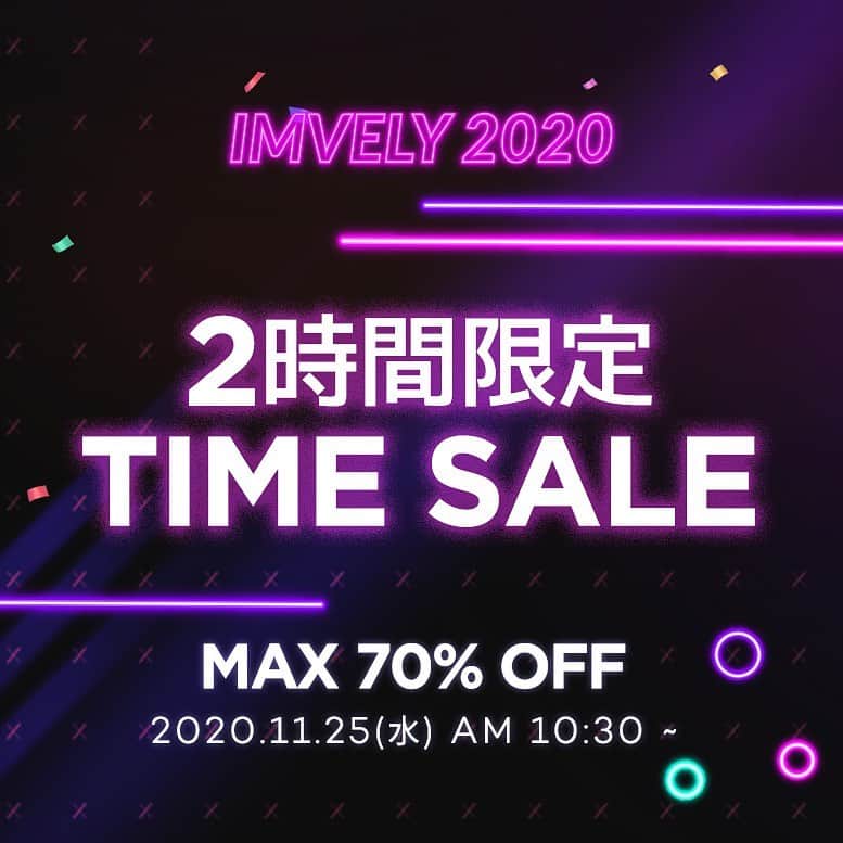 imvelyジャパンのインスタグラム：「2時間限定タイムセール開始🥳  ⏰時間:AM10:30~12:30  本日のタイムセール内容✍️  ✔︎フラワーフリルタイブラウス 6,380円→2,450円 ✔︎スリムリブニットロングスカート 3,850円→1,732円 ✔︎レッドフラワースモックワンピース 11,650円→5,340円  詳しくはサイトにてご確認下さい💜  #イムブリー#ブラックフライデー」