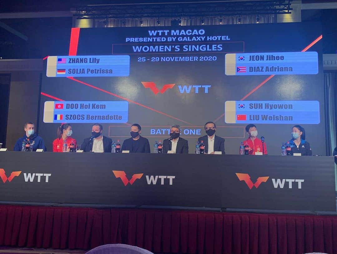 リリー・チャンさんのインスタグラム写真 - (リリー・チャンInstagram)「First look, practice sesh, and draw ceremony at the new WTT Macao arena ✅   Playing today in the first Battle Round against @joolaglobal teammate @petrissasolja ! Tune in at 14:00 (GMT+8) or 1:00 am EST to watch! So excited to get to be a part of WTT’s debut 🤩💪 #WTT」11月25日 10時49分 - lilyyz