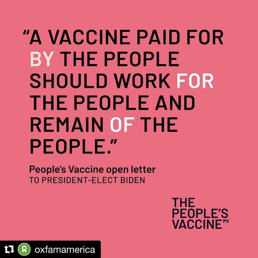 アイシャ・タイラーさんのインスタグラム写真 - (アイシャ・タイラーInstagram)「#Repost @oxfamamerica ・・・ Our taxpayer dollars have funded drug companies to develop the #COVID19 vaccine, (over $10 billion to be exact), so it should be a guarantee that we will be able to easily access it, for free.   That’s why more than 100 leaders joined together today to call on President-elect @joebiden to ensure that the #COVID19 vaccine is free and fairly accessible to everyone — AKA a #PeoplesVaccine.   As the US nows see over 1 million new COVID cases every week, this pandemic crisis is dire.    Tap @oxfamamerica’s stories to read the letter.」11月25日 11時00分 - aishatyler