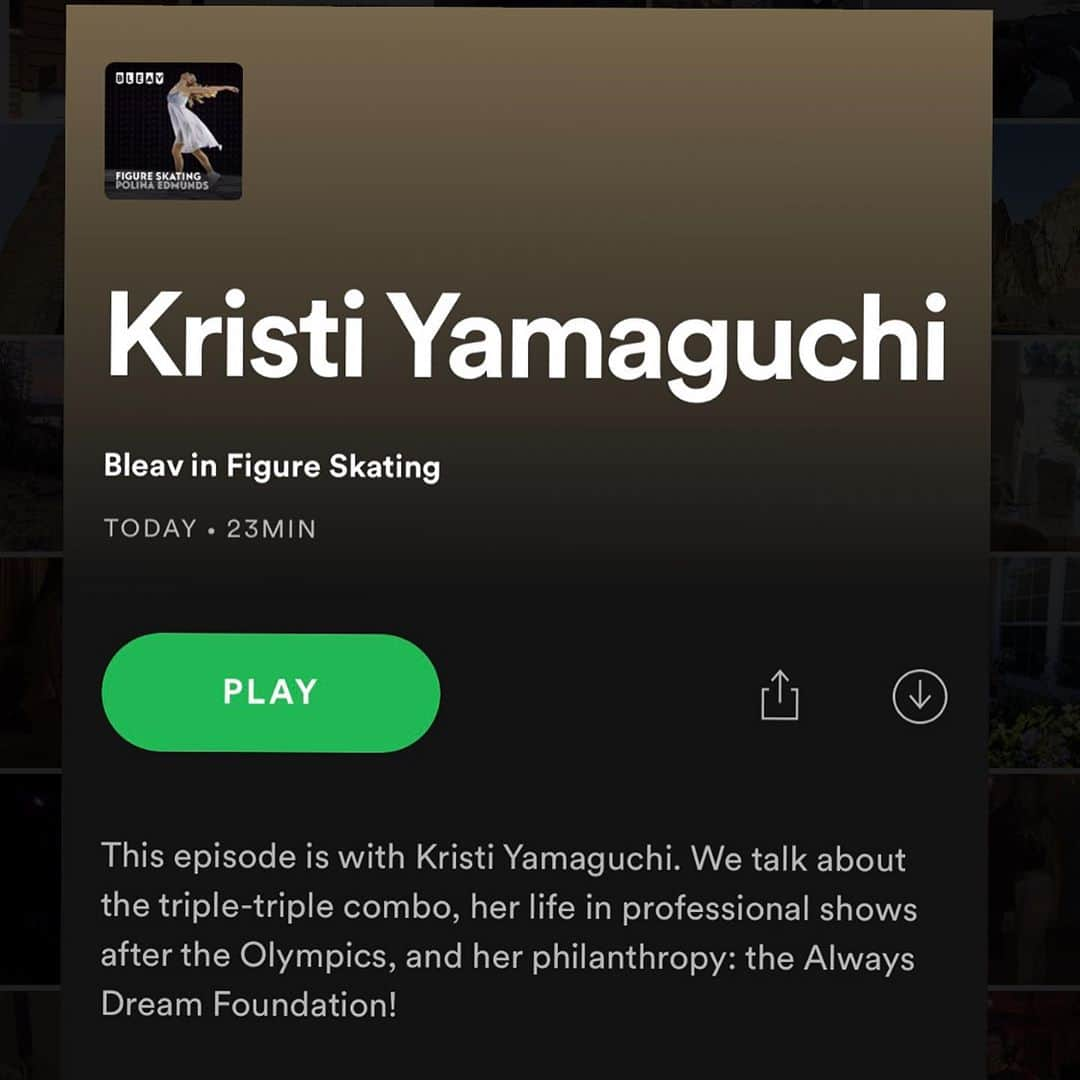 ポリーナ・エドモンズさんのインスタグラム写真 - (ポリーナ・エドモンズInstagram)「NEW POD!!! This episode is with @kristiyamaguchi: we chat about about the triple-triple combo, her time pro-skating, and her philanthropy @alwaysdream!✨📚 Listen on Spotify, Apple Podcasts, and the Bleav Website. Link in bio!❤️ Let me know what you think.   #podcast #figureskating #figureskater #iceskating #iceskater #olympian #olympics #prosports #olympicchampion #GoldMedalist #teamusa #usfigureskating #philanthropy #foundation #alwaysdream #childhoodliteracy #reading #books #nonprofit #entrepreneuer #kristiyamaguchi」11月11日 3時40分 - polinaedmunds