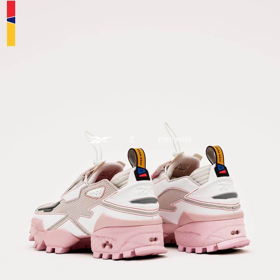 Reebok classicのインスタグラム：「Bold details for a bold message. #ReebokbyPyerMoss Collection 3 – New Offering available Saturday 11.14.20 at Reebok.com. Link in bio.」