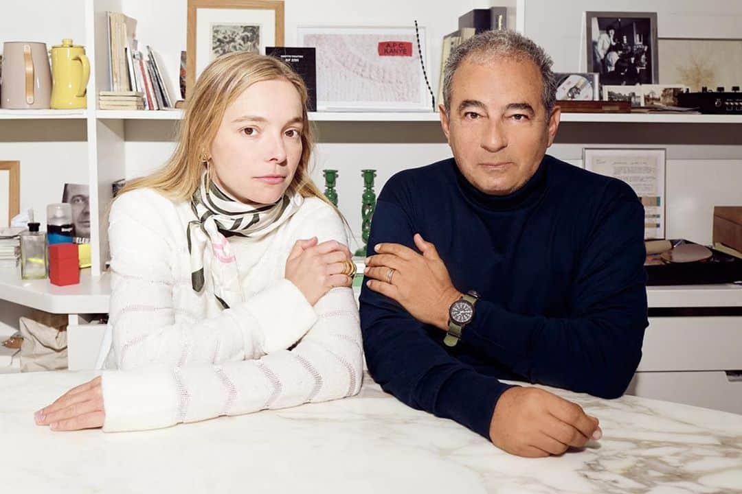 アーペーセーのインスタグラム：「As part of our Spring/Summer 2021 collection, A.P.C. teamed up with Charlotte Chesnais for its 8th Interaction.⠀ ⠀ Charlotte Chesnais and Jean Touitou share their thoughts on their latest interaction. ⠀ ⠀ For Charlotte, ⠀ “I wanted this proposal to be fairly free, like this Lurex knit that seeps into everything, from the jumpers to the jean cuffs! Thank you for granting me this power. What a luxury to have so much freedom.”⠀ ⠀ And for Jean Touitou,⠀ “I’m delighted by these photos of Charlotte wearing her creations for A.P.C. on the Normandy coast. It’s truly the image of a young blossoming woman for infinity and beyond (partial nod to Buzz Lightyear). Of course, another female model would have ‘done the job’ too, but it wouldn’t have been as on-point, both aesthetically and morally speaking.”⠀ ⠀ Launching today, available in stores and at apc.fr ⠀ ⠀ Photography : @saskialawaks ⠀ ⠀ #APC #APCxCharlotteChesnais #CharlotteChesnais #Interaction8 #APCSS21⠀」