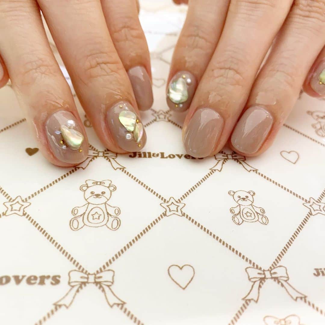 mamijinguのインスタグラム：「@akinaminami 🧡  #jillandlovers #nail #nailart #paragel #gelneil#gel #ネイル #ネイルアート #me #look #love #かわいい」