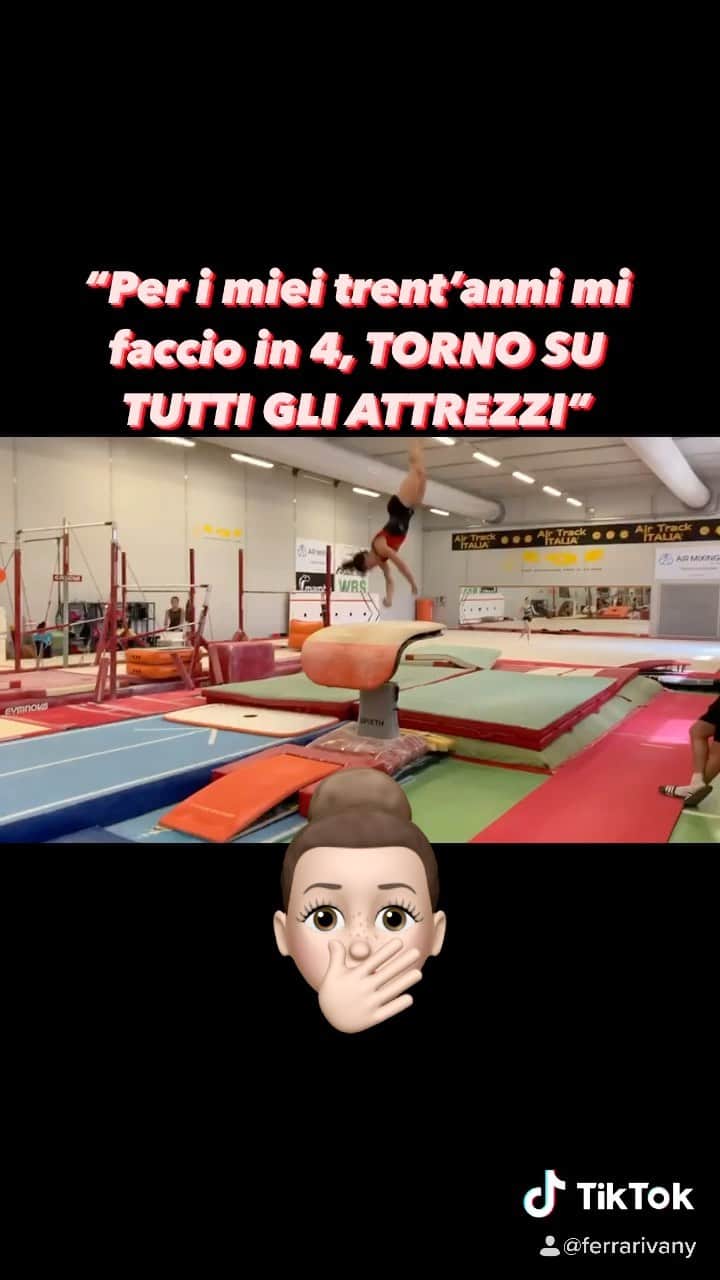 バネッサ・フェラーリのインスタグラム：「🗣“Per i miei trent’anni mi faccio in 4, TORNO A GAREEGGIARE SU TUTTI GLI ATTREZZI” ❣️  🔥🔥🔥🔥🔥🔥🔥 #vanessaferrari #gymnastics #gym #motivational #ginnasticaartistica #backontop」