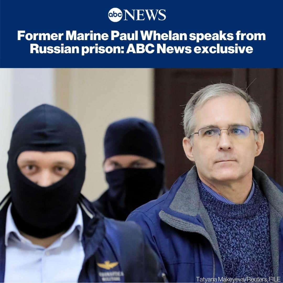 ABC Newsさんのインスタグラム写真 - (ABC NewsInstagram)「Paul Whelan, former Marine jailed in Russia as a spy, speaks to @ABCNews for the first time from prison camp where he is facing 16 year sentence. SEE MORE AT LINK IN BIO. #paulwhelan #russia #exclusive」11月10日 21時20分 - abcnews