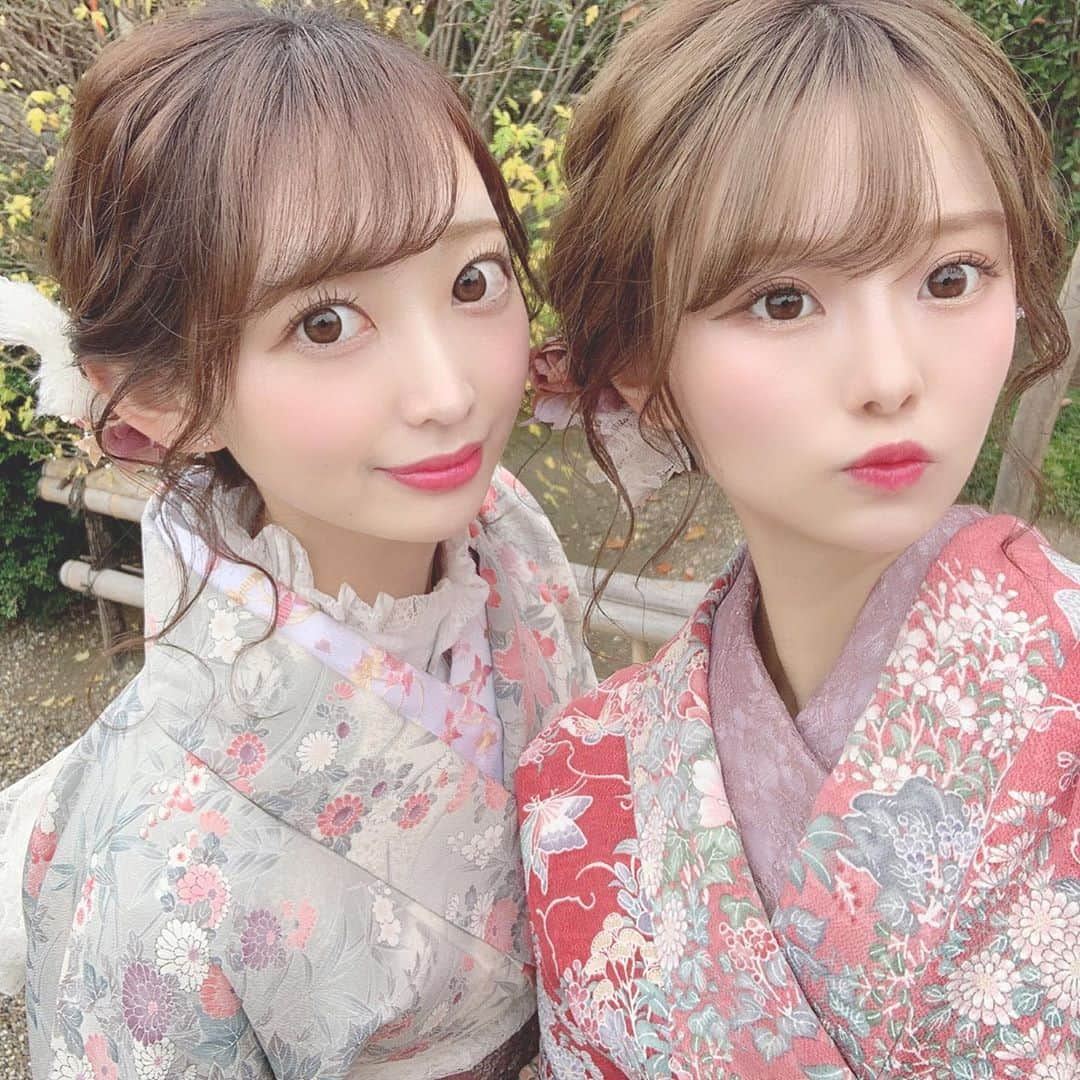 KANAKAさんのインスタグラム写真 - (KANAKAInstagram)「よしめぐと着物で京都は2回目♡  ほんとかわいいお着物似合う。 むりはやくあいたい🥺💗  #京都 #着物 #1103」11月10日 21時21分 - canika_1111