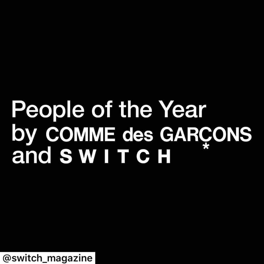 新井敏記のインスタグラム：「【People of the Year by COMME des GARÇONS and SWITCH】荒木経惟 / 大坂なおみ / しりあがり寿 / ストームジー / 妹島和世 / 谷川俊太郎 / パティ・スミス / 山口一郎 . 【People of the Year by COMME des GARÇONS and SWITCH】NOBUYOSHI ARAKI / NAOMI OSAKA / KOTOBUKI SHIRIAGARI / STORMZY / KAZUYO SEJIMA / SHUNTARO TANIKAWA / PATTI SMITH / ICHIRO YAMAGUCHI . ※アイテムデザインは後日発表を予定。 . #荒木経惟 #大坂なおみ #しりあがり寿 #ストームジー #妹島和世 #谷川俊太郎 #パティスミス #山口一郎 #nobuyoshiaraki #naomiosaka #kotobukishiriagari #stormzy #kazuyosejima #shuntarotanikawa #pattismith #ichiroyamaguchi #PeopleoftheYearbyCommedesGarconsandSwitch #commedesgarcons #川久保玲 #reikawakubo #switch_magazine @commedesgarcons @commedesgarcons_aoyama @doverstreetmarketginza @doverstreetmarketlondon @doverstreetmarketnewyork @doverstreetmarketlosangeles @doverstreetmarketsingapore @doverstreetmarktbeijing」