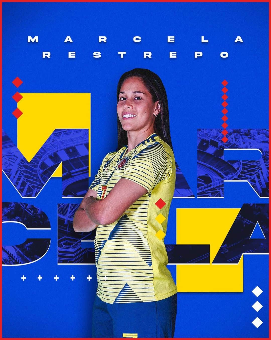 サッカー コロンビア代表チームのインスタグラム：「¡Felicitaciones @marcelarestrepo10 ! 🥳  Nuestra Campeona Panamericana está de cumpleaños y queremos enviarle una gran felicitación 🏅  ¡Por muchos más!」
