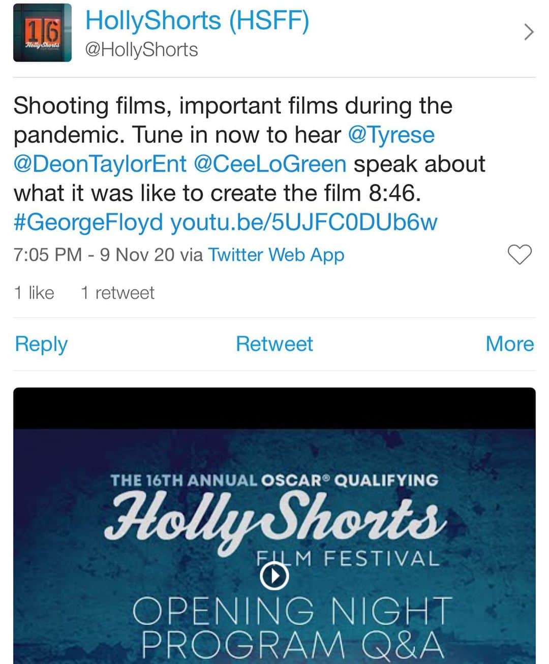 タイリース・ギブソンさんのインスタグラム写真 - (タイリース・ギブソンInstagram)「What’s all the hype? [ link in my IG bio ] Read it again.... That says OSCAR QUALIFYING -  Our song LEGENDARY was apart of the OPENING NIGHT of the @hollyshorts film festival...... We put it ALL on the line for this..... I took a real personal hit from being obedient to Gods vision..... Now we can potentially be nominated for an Oscar? Unreal..... Shout to our director @deontaylor GEM of a guy and ALL HEART!!!!!! And my brother for life @ceelogreen you killed on this hook! Shout to my brother of 20+ years @iambenlyons who’s the host with the most........ And my Publicist who’s been completely on fire @realsteverohr」11月11日 1時40分 - tyrese