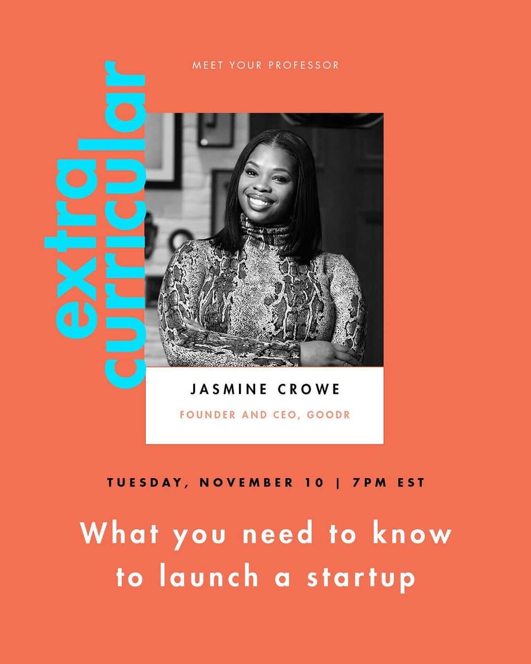 Cosmopolitanさんのインスタグラム写真 - (CosmopolitanInstagram)「#ExtraCurricular is still in session, y’all ✏️💻Tonight, @jasminecrowe, CEO/founder of @goodrco, is teaching a class on launching your own startup, presented by @dell #DellXPS, and on Thursday, @kminshew, CEO/founder of @themuse, will be your prof on all things résumé ✔️Sign up at the link in bio.」11月11日 2時04分 - cosmopolitan