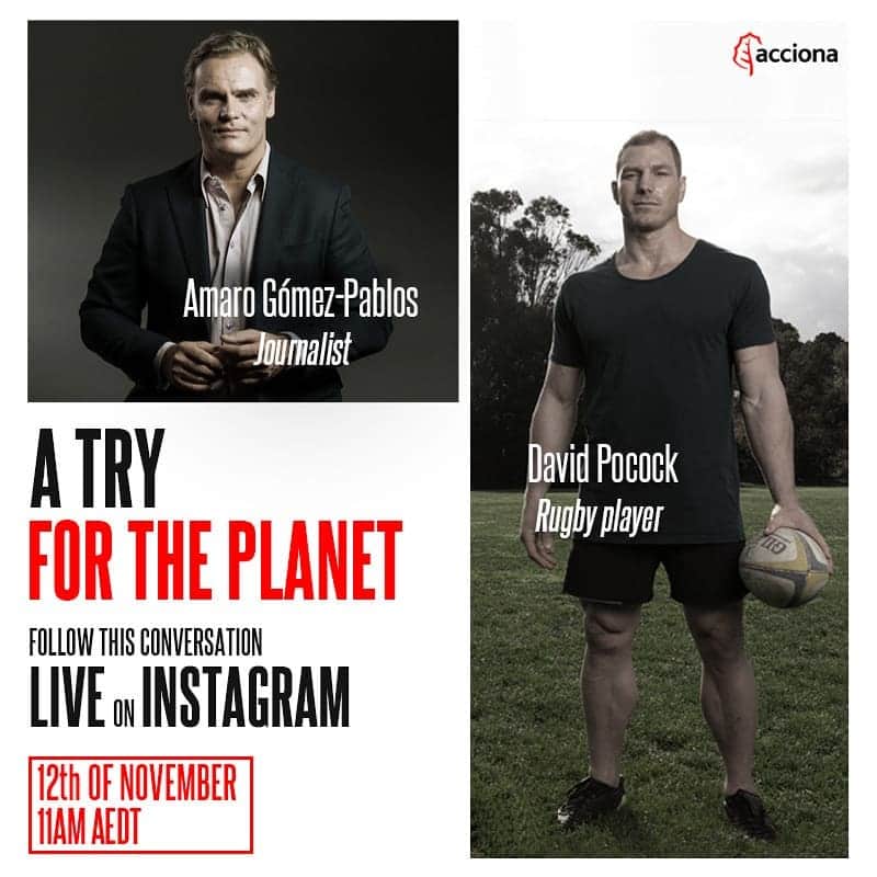 デビッド・ポーコックのインスタグラム：「I'm doing an Instagram live with @tvamaro tomorrow. Join us for a conversation at 11am AEDT.」
