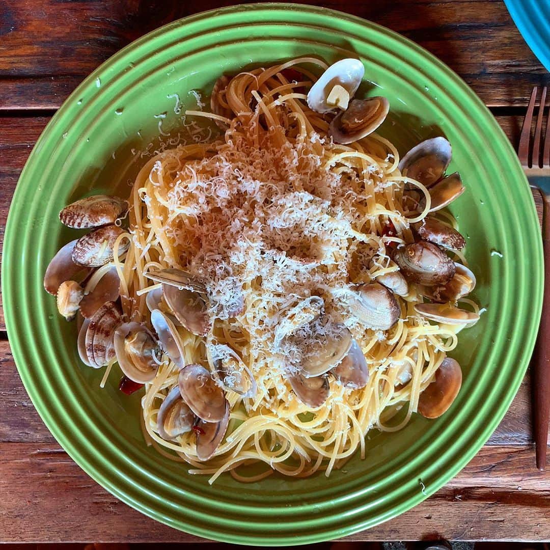 池内万作さんのインスタグラム写真 - (池内万作Instagram)「お昼。 みちょ食堂さんのスパゲティボンゴレを。 あーたまらん。 もう一杯食べられたかもw #イケウチ家の食卓 #みちょ食堂」11月11日 12時24分 - mandeshita
