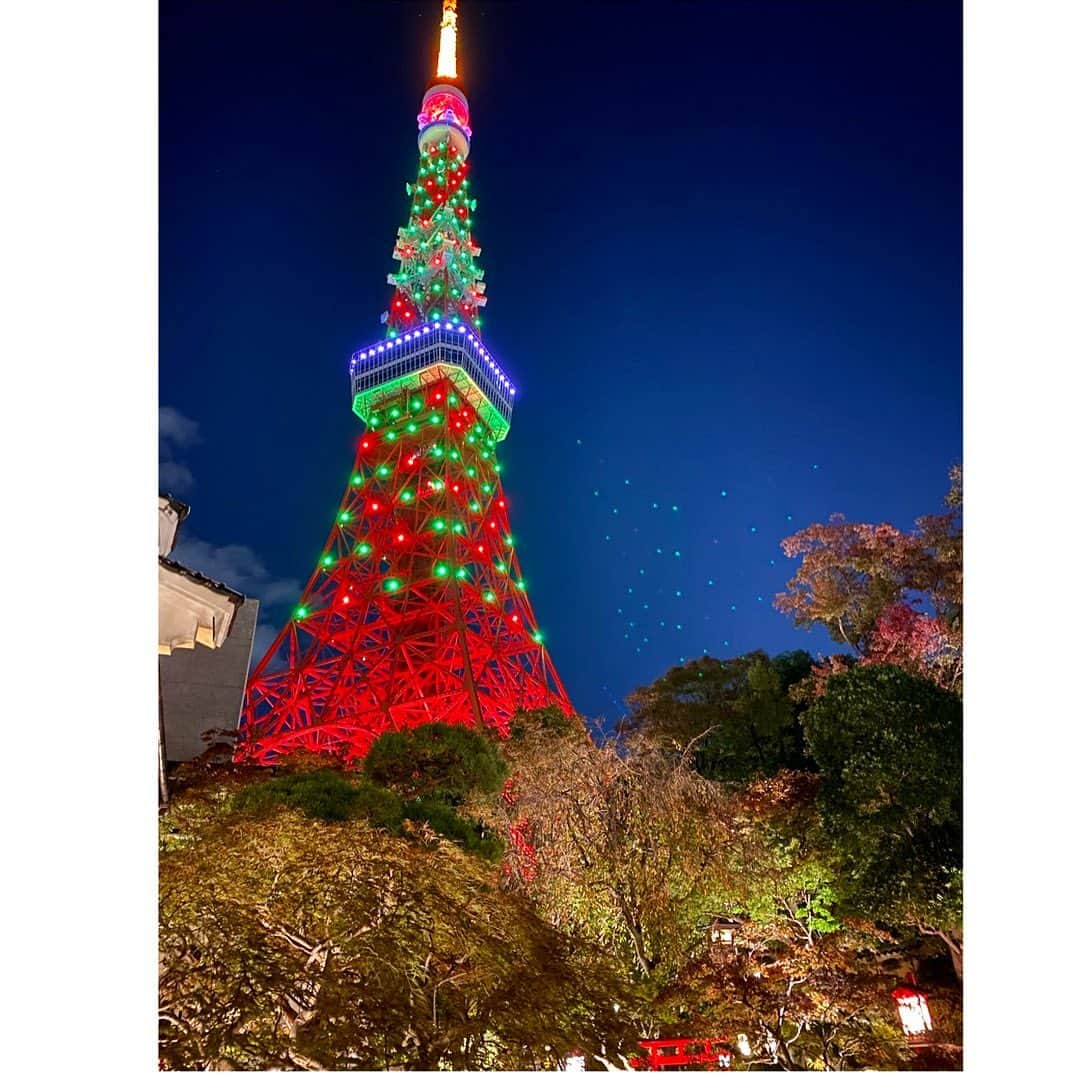 橘沙奈さんのインスタグラム写真 - (橘沙奈Instagram)「* あの日の東京タワー、 点灯式があったから 一時的にライト消えてたみたい🗼 * その後はクリスマスカラーになってたよ🎄✨ 私はその間秋の味覚を楽しんでました🤤 * * * * * * * * * * * * * #東京タワー #東京タワーが見える店 #紅葉 #イルミネーション #tokyo #tokyotower #🗼 #🍁」11月11日 12時48分 - an.an.0706