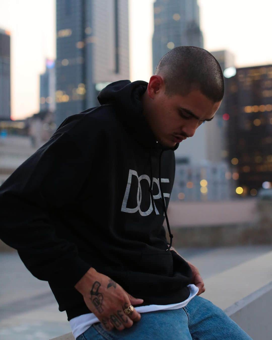 DOPEのインスタグラム：「DOPE Reflective Logo Hoodie‼️  Visit our IG shop. #dope」