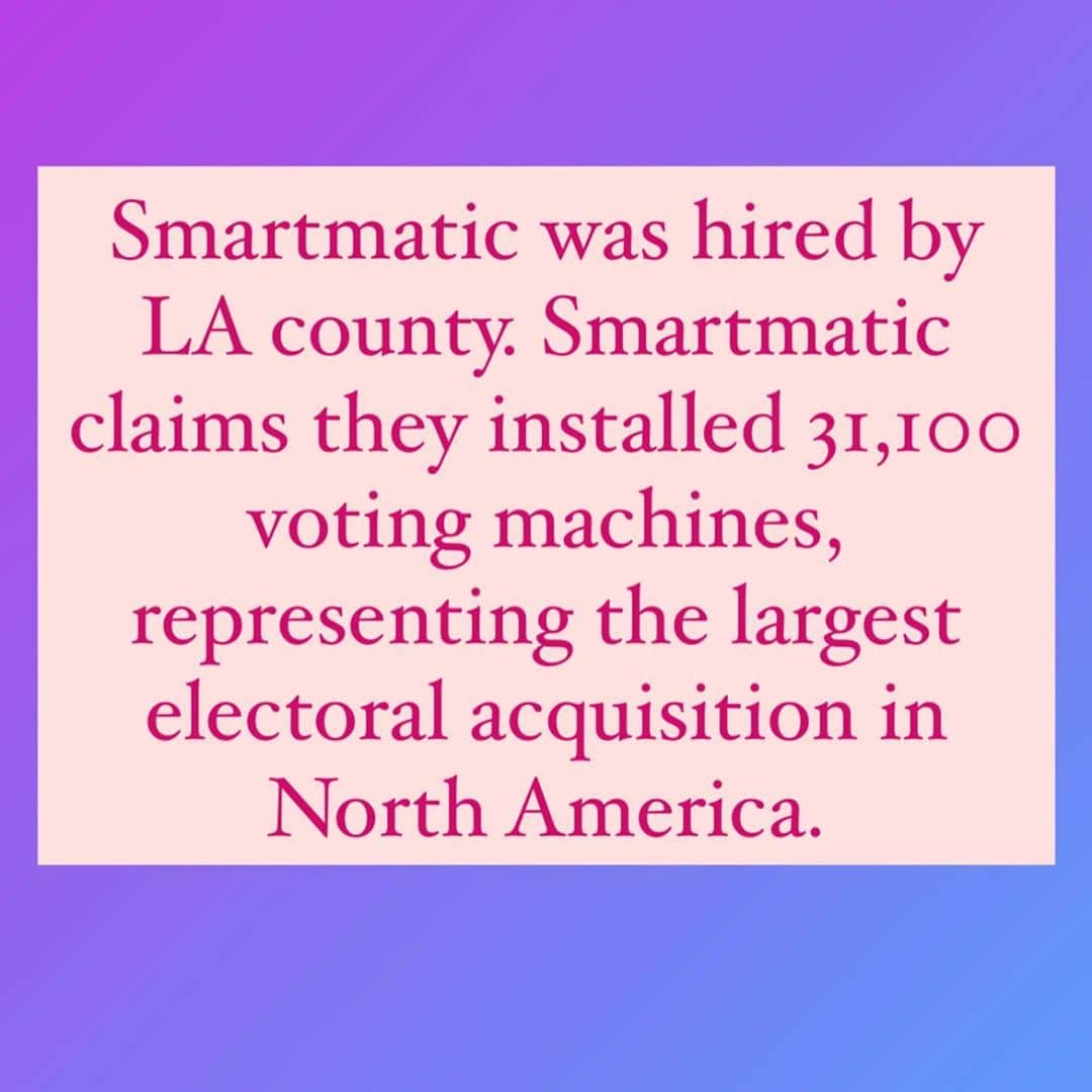 サミーア・アームストロングのインスタグラム：「🚨BREAKING🚨  • The socialist Venezuelan country, commonly known for stolen elections, developed the @smartmatictechnology used for electoral voting. • ALSO used in the 2020 elections here in the US of America.  • If its odd, it may be fraud.  • @drcarlosfloresx」