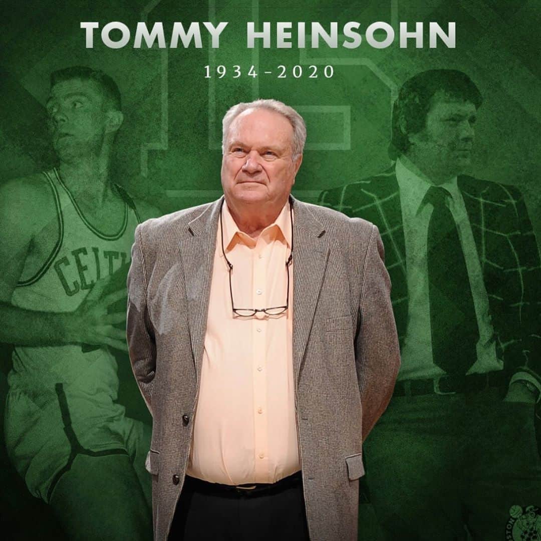 レイ・アレンのインスタグラム：「2020 has been a diabolical year for all of us.  Celtic legend Tommy Heinsohn has just passed away! Tommy played for the Celtics where he won 8 championships and made 4 all-star teams. He coached the Celtics after playing and won two championships as a coach.  He later became the voice of the Celtics.  Hall of Famer Tommy Heinsohn, Celtic nation will miss you! #RIP 🍀 #15 #Tommypoints」