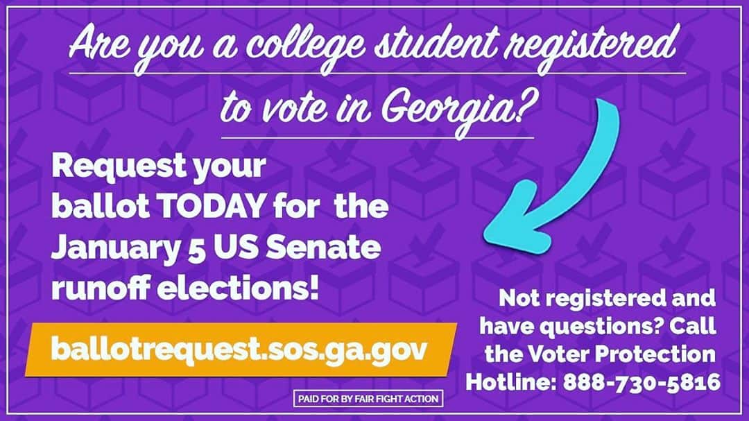 アンバー・タンブリンさんのインスタグラム写真 - (アンバー・タンブリンInstagram)「🍑🍑🍑Georgia students! Are you registered to vote and ready to make that voice heard? Request your ballot today and GET PUT YOUR VOTE! 🍑🍑🍑」11月11日 7時39分 - amberrosetamblyn