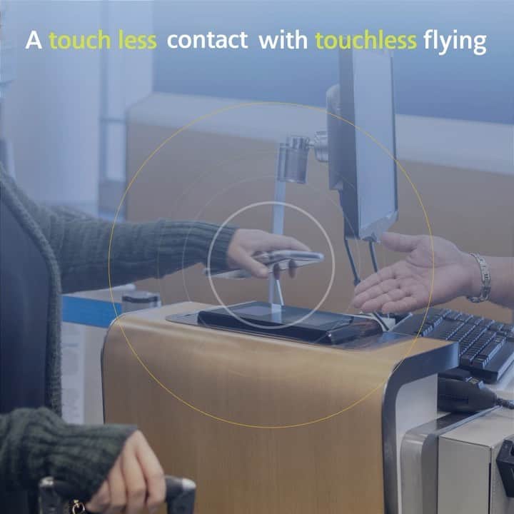 アメリカン航空のインスタグラム：「The special touch we've put on your travel experience is actually a touchless one. 😉 #CleanCommitment」
