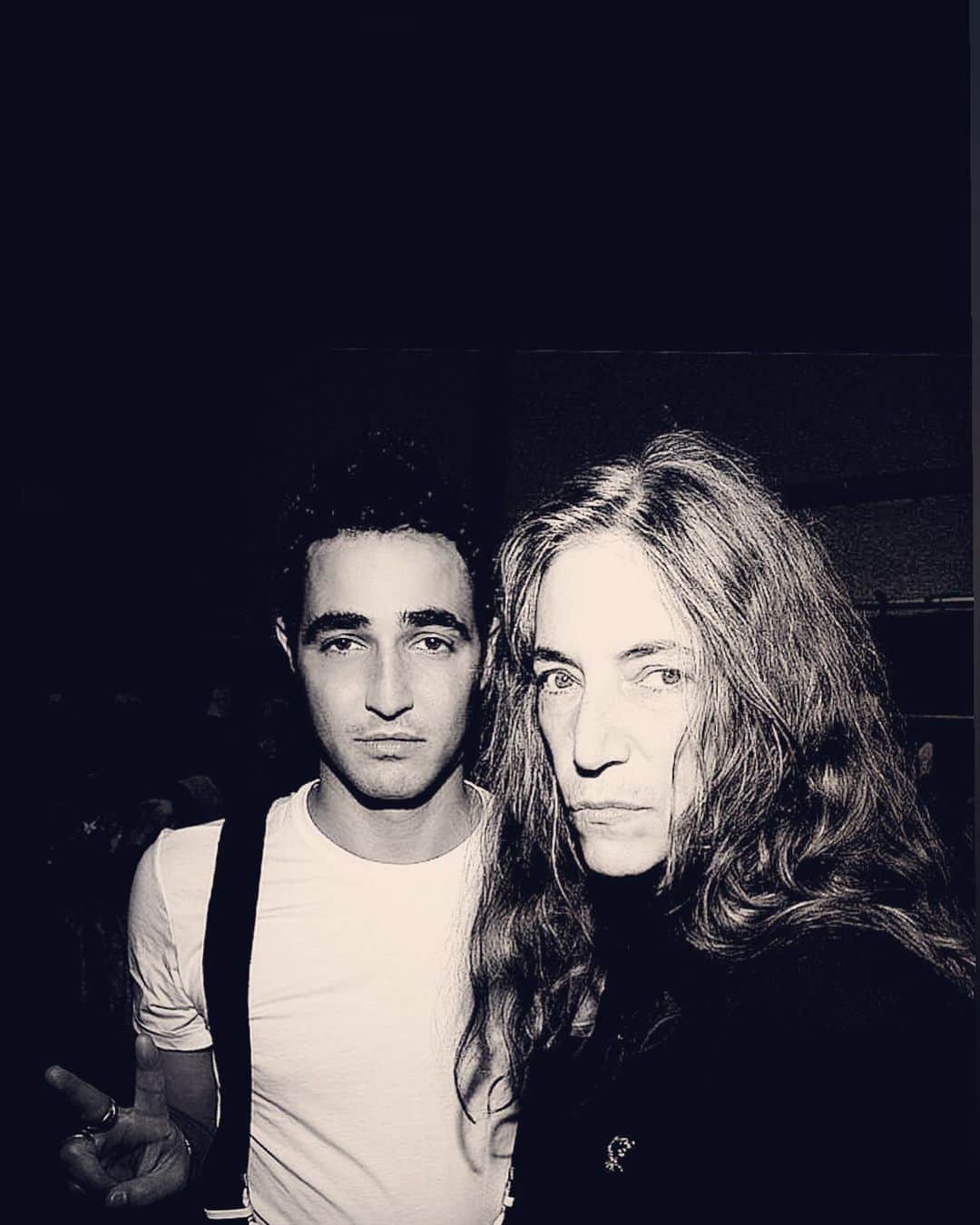 のインスタグラム：「45 years ago today, #PattiSmith released her iconic debut album, Horses, patti and her album mean so much to me, and to so many. Thank you for your music,poetry and power. @thisispattismith 🖤」