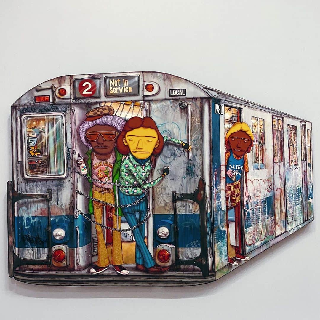のインスタグラム：「“1980” #SEGREDOS @pinacotecasp #panoramica from 1974 till 2020 #osgemeos」
