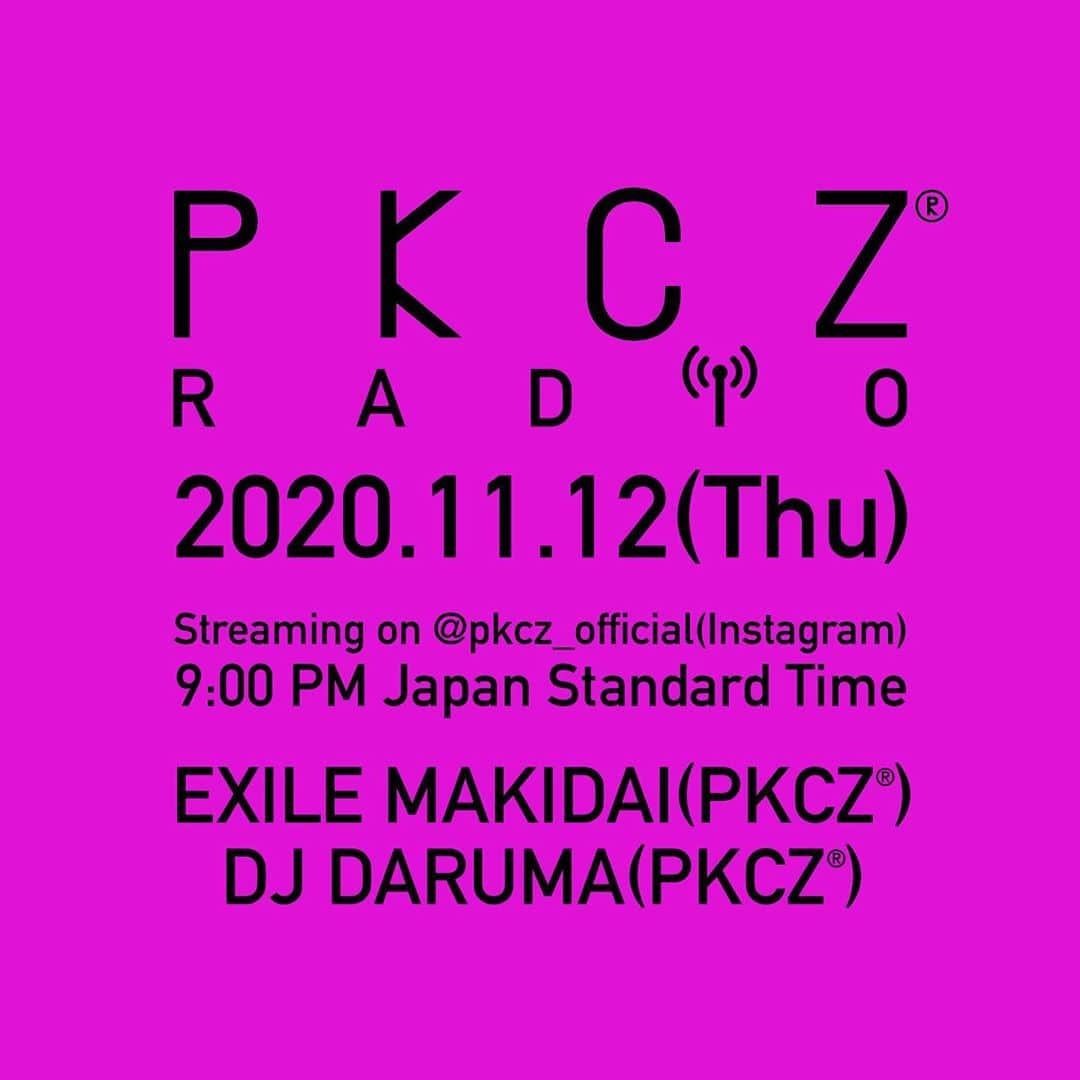 DJ DARUMAのインスタグラム：「ラジオロゴも一新！ @pkcz_official  リスナーの皆様今週も宜しくお願いします✌🏻✌🏻」