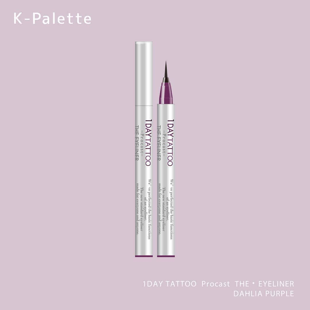 K-paletteのインスタグラム：「【限定色発売】 全国のドラックストア・バラエティショップにて限定発売！ 商品名：「K-パレット　１DAY TATTOO プロキャスト ザ・アイライナー」﻿ 価格：1,500円（税抜）﻿ ﻿カラー：DAHLIA PURPLE  青みの強いエレガントなダークパープル「DAHLIA PURPLE」が限定発売です✴️ ブラックよりも優しい、ブラウンよりしっかり。肌なじみが良いのでオフィスでも使えます。 白目をきれいに見せてくれつつ、目力をアップ❕ 品のあるナチュラルなアイメイクがしたい！そんな時にDAHLIA PURPLEはおすすめです🧡  ーーーーーーーーーーーーーーーーーーーーー ＼「Flower meets～お花の力で幸せの輪を広げよう～」プレゼントキャンペーン開催中!!／ 直物から「美しさ、生きる力、喜び」を感じながら、一輪でも多くのフラワーロスがなくなりますように。 K-パレットは、お客様・生産者・花屋さんなどの、全ての人々の幸せを願います。 11月18日に発売する、「K-パレット 1DAY TATTOO プロキャスト ザ・アイライナー」限定２色 「ローズピンク」と「ダリアパープル」に因み、その２色のフラワーブーケをプレゼントします。 ＜キャンペーン詳細＞ ・開催期間：2020年11月5日（木）～2020年12月31日（木） ・応募方法　 ①公式K-パレットInstagramをフォロー ②TOPから送付先を登録→完了！ ・プレゼント内容　 「ピンクローズ」＆「ダリアパープル」のフラワーブーケと、商品「1DAY TATTOO プロキャスト ザ・アイライナー」限定２色「ピンクローズ」＆「ダリアパープル」をセットでプレゼント  ＼当選率アップ／ メインアカウントからストーリーシェアで当選確率アップ！☆　　 ーーーーーーーーーーーーーーーーーーーーー #プロキャストアイライナー #kpalette #Kパレット #1daytattoo #ワンデータトゥー #発色アイライナー #プチプラコスメ #アイライナー #リキッドアイライナー＃ラテグレージュ #目元メイク #コスメ #おすすめコスメ #新作コスメ #限定色 #コスメ紹介 #コスメ部 #コスメマニア #コスメオタク #メイク好き #メイク好きな人と繋がりたい #メイク好きさんと繋がりたい #目元美人＃カラーライナー #メイクアップ #かわいくなりたい #女子力向上計画 #女子力アップ #cosme #cosmetics #eyeliner #eyelinerliquid」