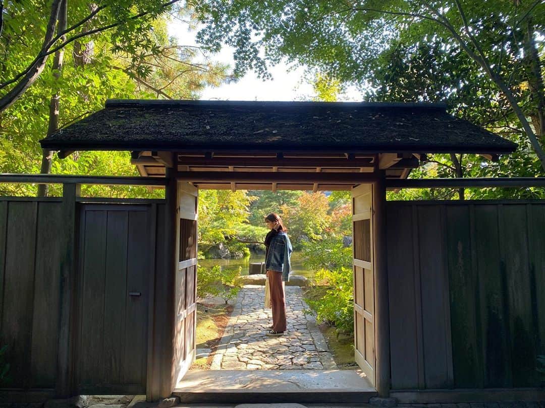 崎本ゆかりのインスタグラム：「🌿  #癒し  #寒川神社 #神嶽山神苑 #1111」