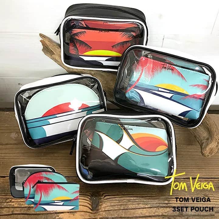 ラレイアのインスタグラム：「🌴 Tom Veiga @tomveiga のアートデザイン3点セットポーチも今だけ1,000円OFFフェアやってます😊✨ ・ トラベルにもおすすめなPVCポーチ、便利な中サイズポーチと持ち歩きにもおすすめな小サイズのポーチのお得なセット✌️ ・ フェアは期間限定開催なのでお見逃しなく☺️💞 ・ ・ ・ ---La Leia Precious Life(ラレイア)--- @laleia_official ・ 楽天市場店 https://www.rakuten.co.jp/laleia-p-life/ ・ ・ ・ #art#hawaii#aloha#surf#beach#laleia#ハワイ#フォトジェニック#インスタ映え#インスタ女子#アロハ#ビーチ#海を感じる雑貨#ラレイア#アート#ビーチガール#サーフスタイル#大人カジュアル#トムヴェイガ #ギフト#プレゼント #楽天 #tomveiga #ミニウォレット #ポーチ」