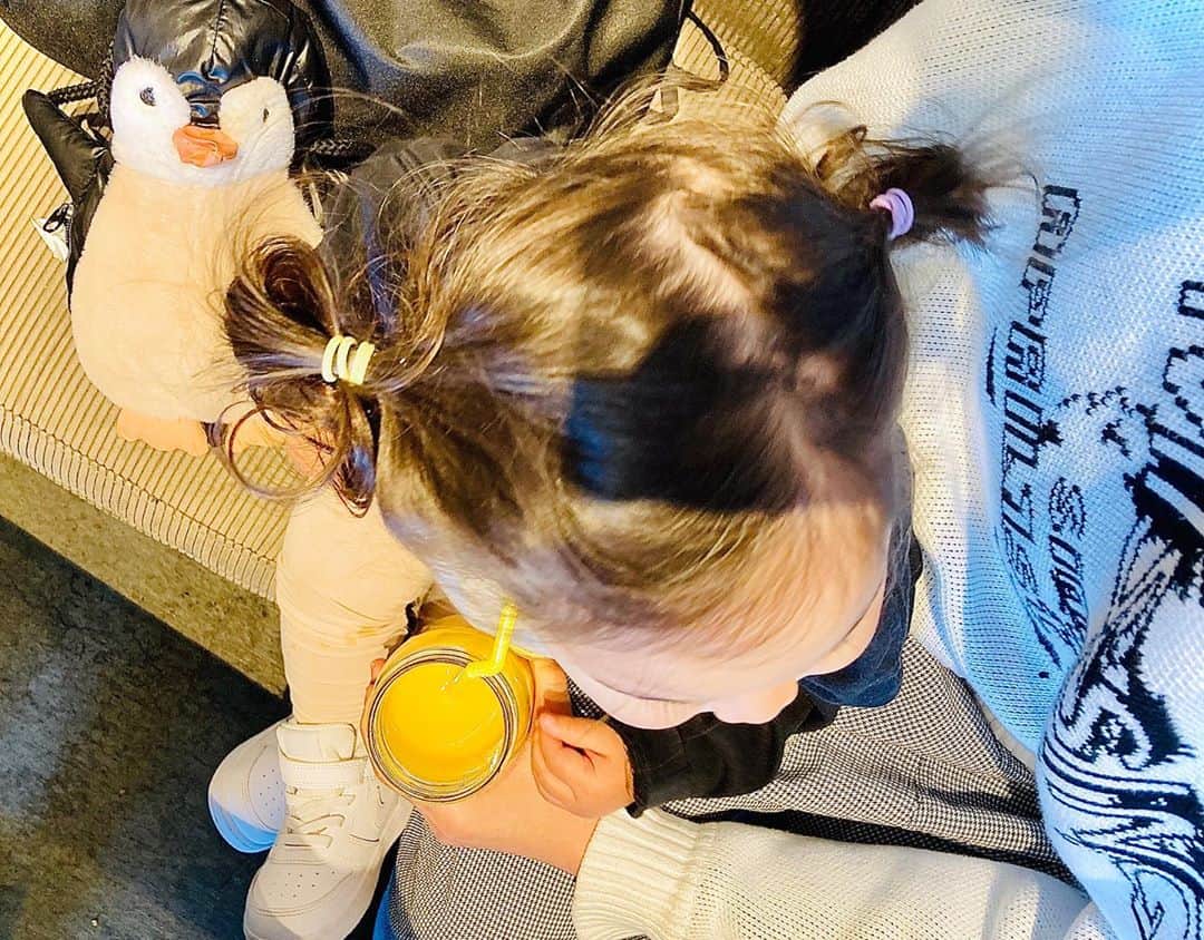 Shingo Okamotoのインスタグラム：「「ペンしゃん、どうじょ」って鶏ハムも食べさせてます！🥗﻿🐧 #ペンしゃん美味しい言うとるわ笑﻿ #今度は旬のイワシあげようね笑🐟」