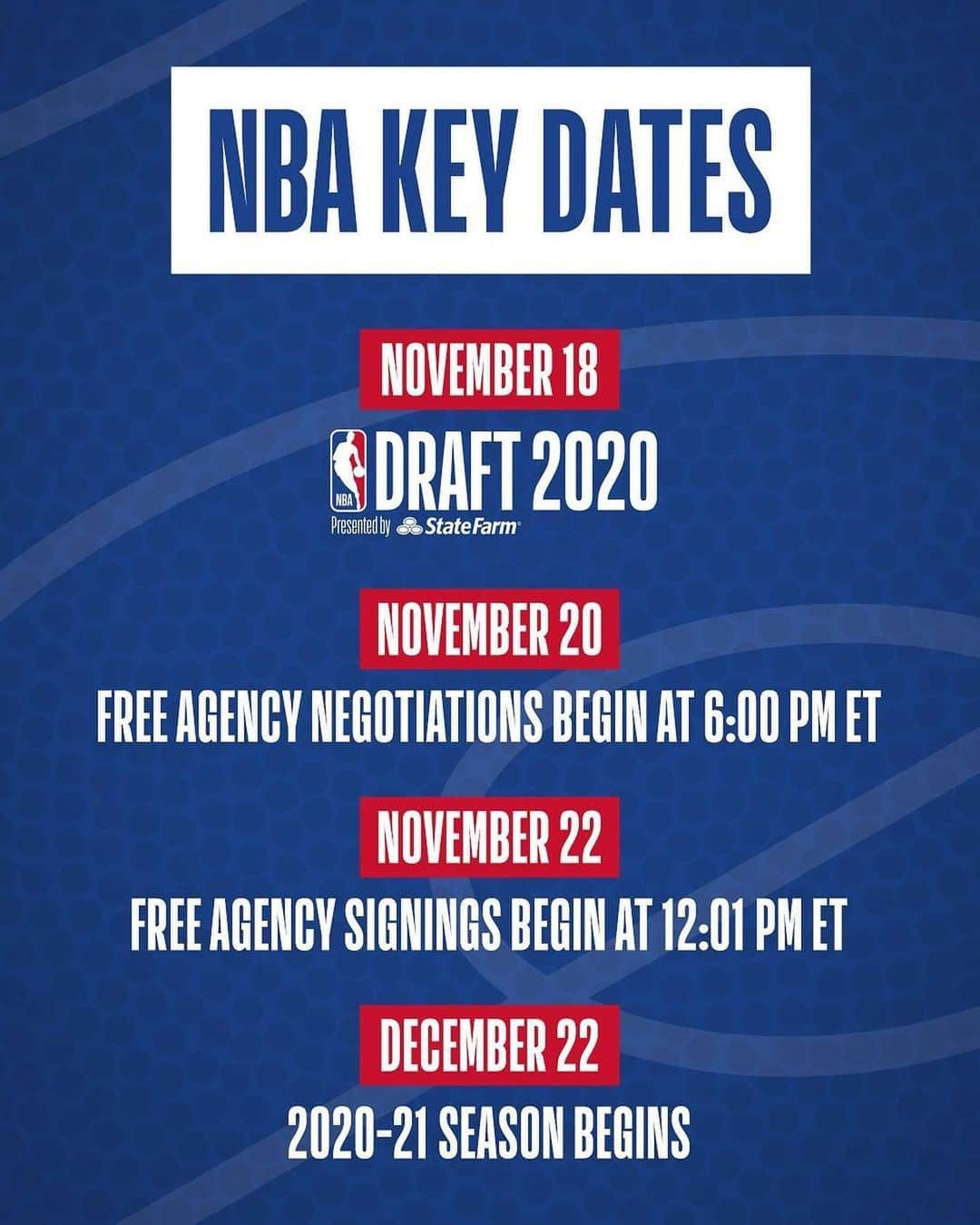 HYPEBEASTさんのインスタグラム写真 - (HYPEBEASTInstagram)「@hypebeastsports: The 2020-2021 @nba season is officially scheduled to begin on December 22. While there isn’t a complete schedule yet, previous reports claim that the upcoming regular season will be shortened from 82 to 72 games to wrap up in June 2021, allowing players to participate in the 2021 Summer Olympics. Stay tuned for more details and swipe through to check out additional key dates.⁠⠀ Photo: Harry How/Getty Images/NBA」11月11日 18時02分 - hypebeast