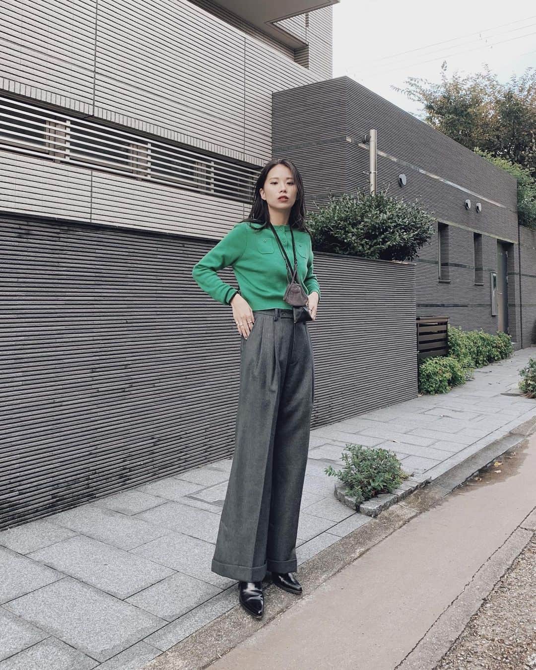 藤木祐凪のインスタグラム：「🍃  #caban #irene #miumiu」