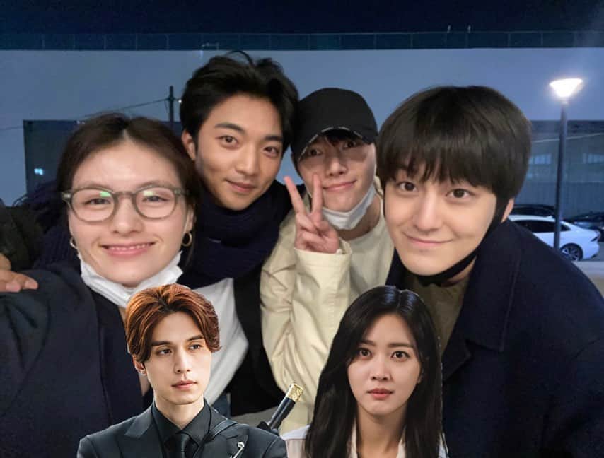 キム・ヨンジのインスタグラム：「오늘은 구미호4마리 뱀2마리랑 구미호뎐에 막걸리 마실 사람!」