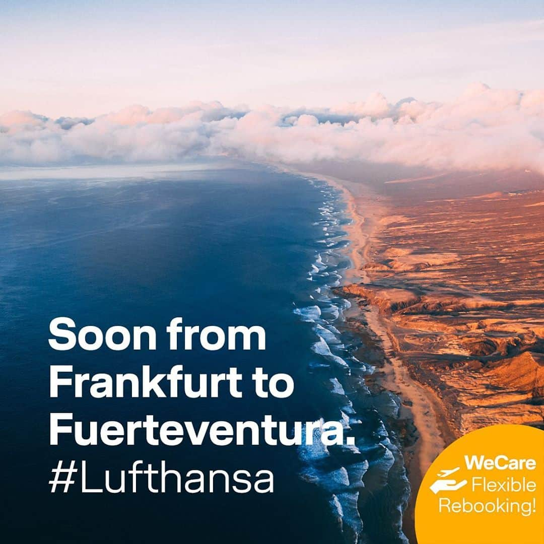 ルフトハンザさんのインスタグラム写真 - (ルフトハンザInstagram)「Leave the cold days behind and enjoy the warm temperatures and endless beaches of Fuerteventura. From December 19th we'll fly you from Frankfurt to the island of the Canaries. #Lufthansa」11月11日 19時02分 - lufthansa