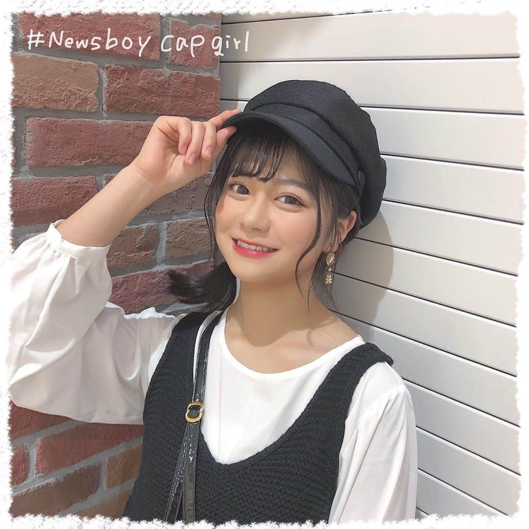 熊谷真里（まりくま）さんのインスタグラム写真 - (熊谷真里（まりくま）Instagram)「． ． ばんくま🧸🎀 ． ． モノトーンコーデ好評で嬉しいなり！！ 普段キャスケット被らないからレアだよ🧸🖤 ． ． 最近、自分で触覚と後れ毛を切ったんだー！ 前よりいい感じに切れて嬉しいなり（＾Ｏ＾） ． ． ． いつもいいね＆コメントありがとうございます🧸🎀 ． ． #まりくま #まりくま日記 #Popteen #POP #手書き加工 #手書き #ljk #jk #jkブランド #キャスケット #モノトーン #なり多すぎなり 🤫」11月11日 19時17分 - maritsupe0208