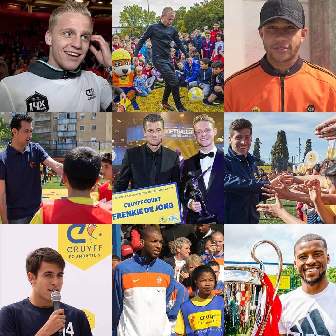ヨハン・クライフのインスタグラム：「A special match tonight at the @johancruijffarena between 🇳🇱 and 🇪🇸. Lots of @cruyfffoundation ambassadors. Go out and enjoy! #CruyffLegacy」