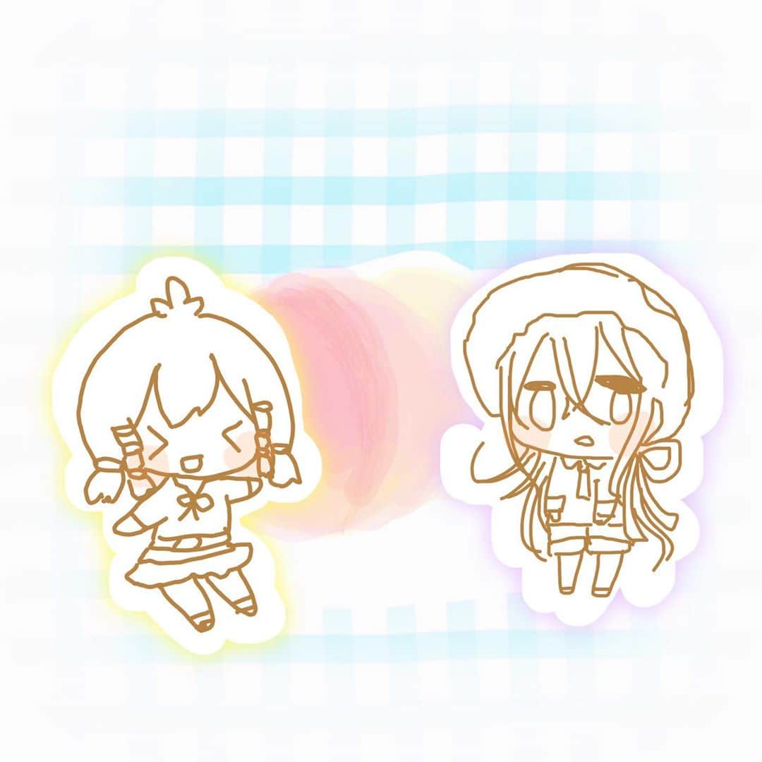 のインスタグラム：「おまけ  チヅルとハジメも描いてみました。」