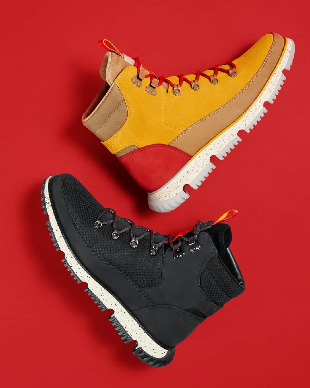 Cole Haanのインスタグラム：「From the Bollywood-inspired color pops to the date he auditioned for a career-changing TV gig inscribed in the footbed, every detail of this limited-edition 4.ZERØGRAND Hiker calls back to Hasan Minhaj’s life story and his Indian-American heritage.」